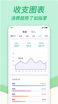 家庭记账本绿色版下载-家庭记账本绿色版 V1.0.9